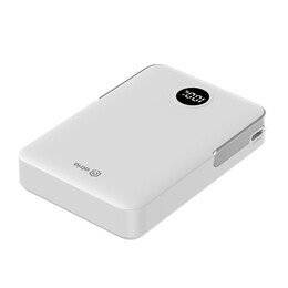 Універсальна мобільна батарея Atria 10000mAh 20W White (WPD-W57)