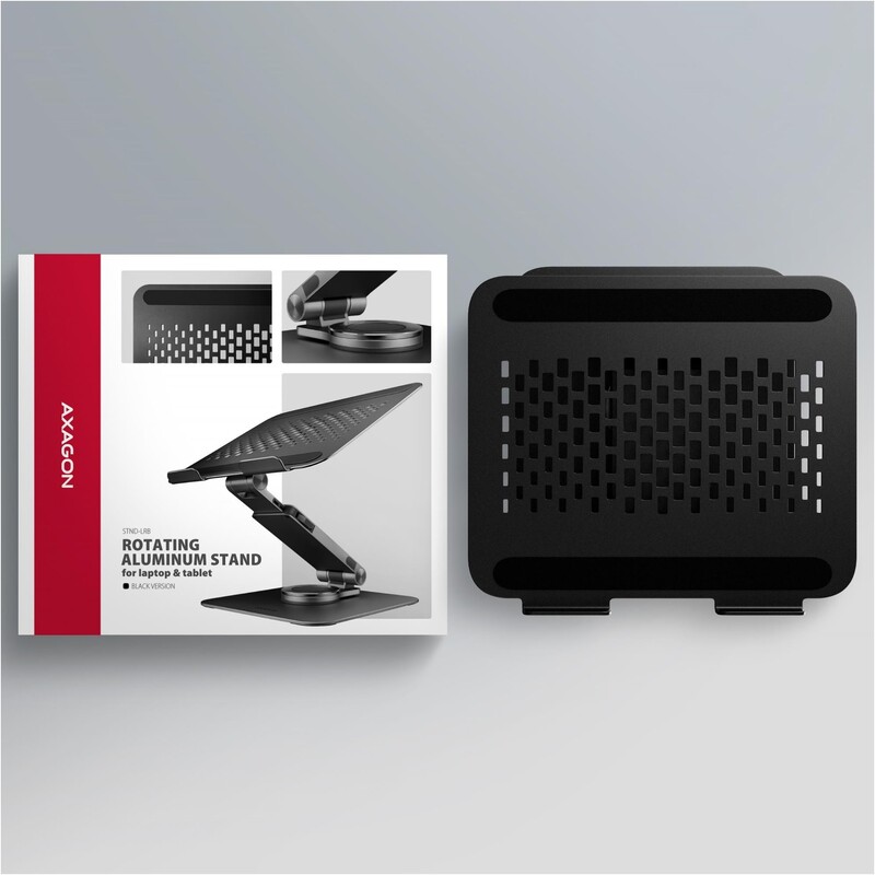 Підставка для ноутбука Axagon STND-LR Black (STND-LRB)