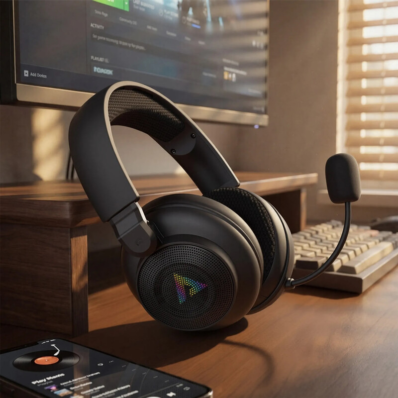 Bluetooth-гарнітура Acefast H15 Black (6974316286424)