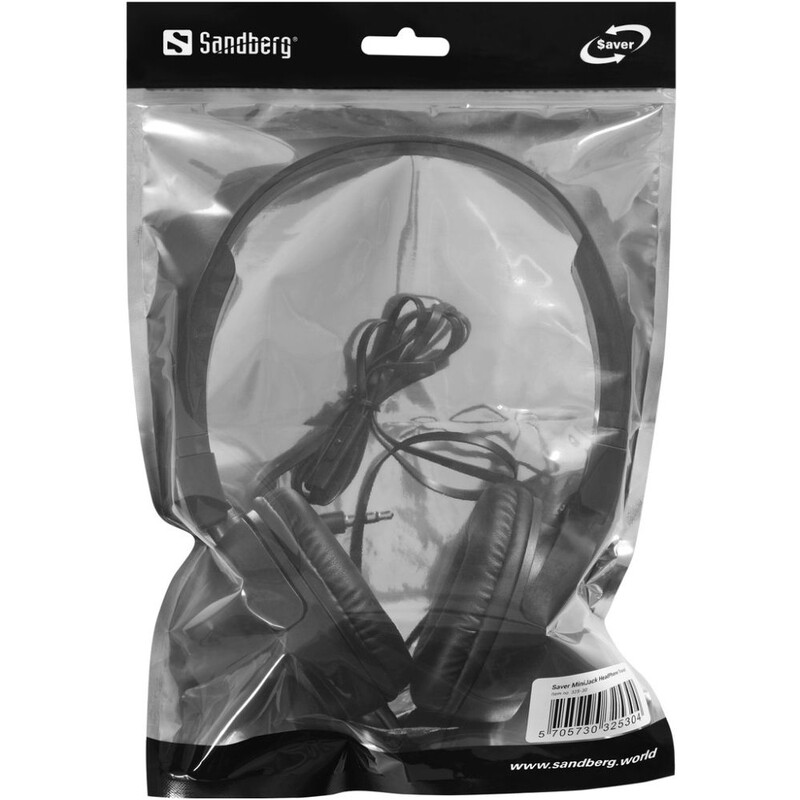 Навушники Sandberg Saver MiniJack HeadPhone Travel Black (325-30)