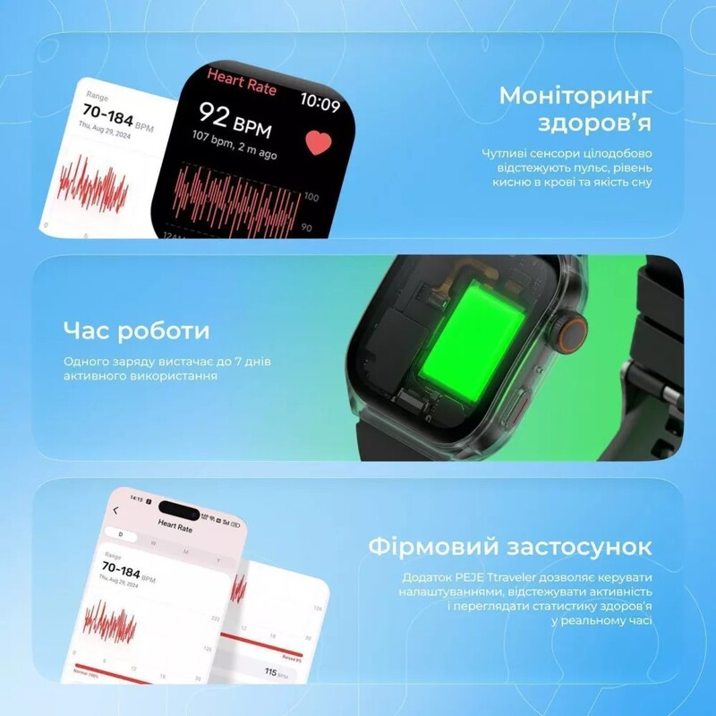 Смарт-годинник Proove Moment Black (SMPR00002201)