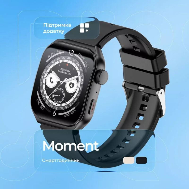 Смарт-годинник Proove Moment Black (SMPR00002201)
