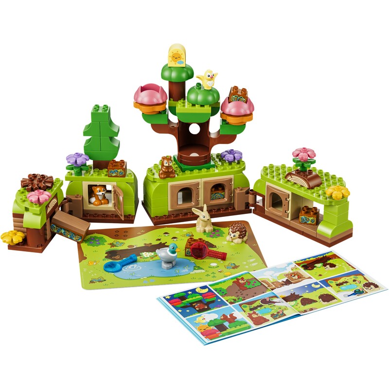 Конструктор LEGO Duplo Town Ліс відкриттів із дикими тваринами (10480)