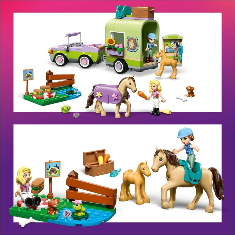 Конструктор LEGO Friends Прицеп для лошади и жеребенка (42695)