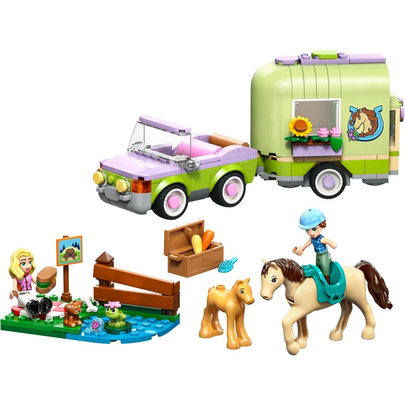 Конструктор LEGO Friends Прицеп для лошади и жеребенка (42695)
