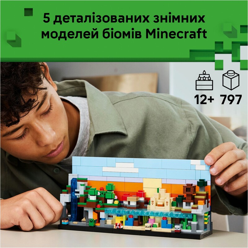 Конструктор LEGO Minecraft Минибиомы (21589)