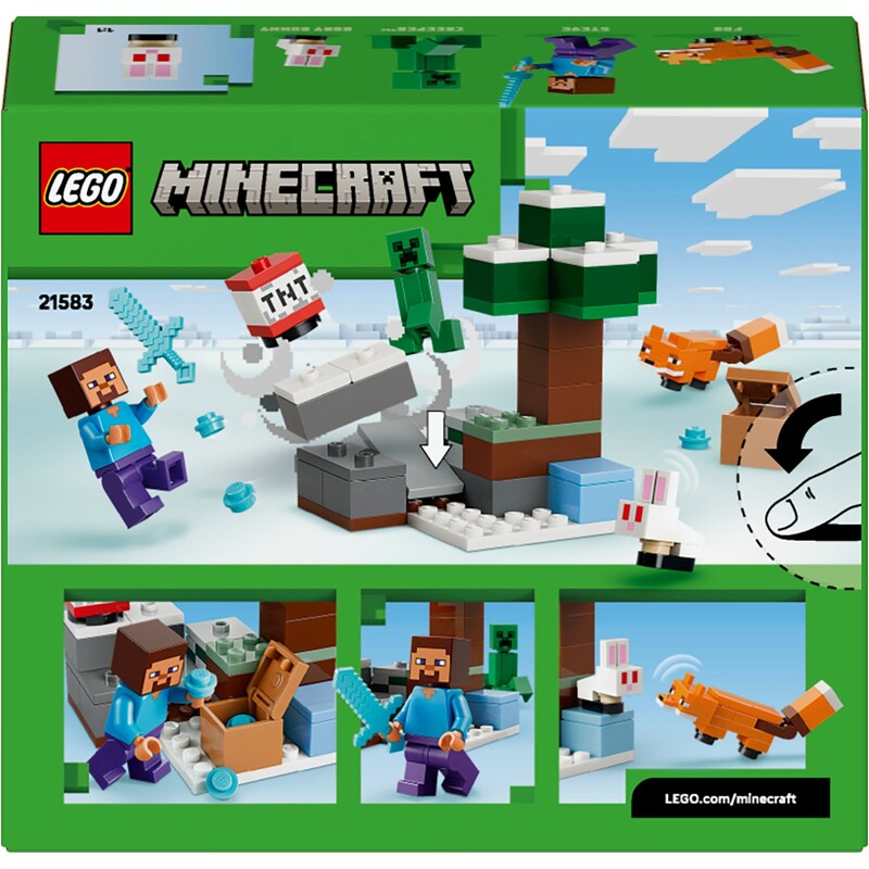 Конструктор LEGO Minecraft Пригоди Стіва в тайзі (21583)