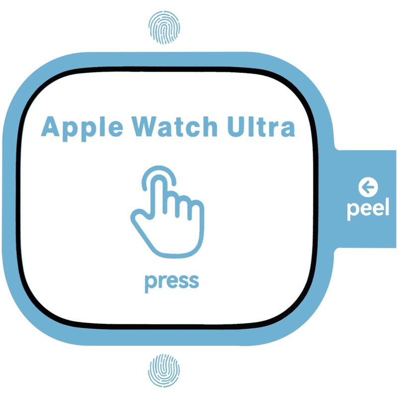 Защитное стекло Proove Achilles для Apple Watch Ultra/Watch Ultra 2/3 49 mm Black (PGPWU249MM01)
