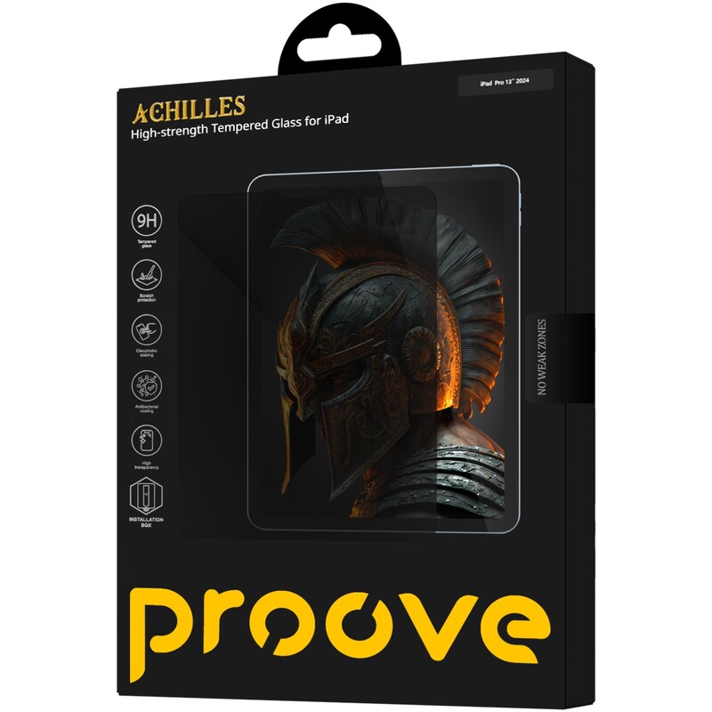 Захисне скло Proove Achilles Installation Box для iPad Pro 13 2024/Pro 13 2025 Transparent (PGPAIBIP1300)