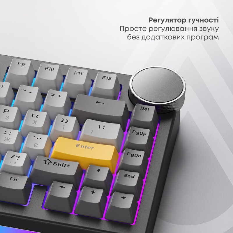 Клавіатура бездротова Ajazz AK820 V2 Coconut Flake Switch Purple/White/Blue (AK820-V2-CF-PWB)
