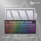 Фото - Клавіатура бездротова Ajazz AK820 V2 White Peach Switch Black/Gray/Yellow (AK820-V2-WP-BGY) | click.ua