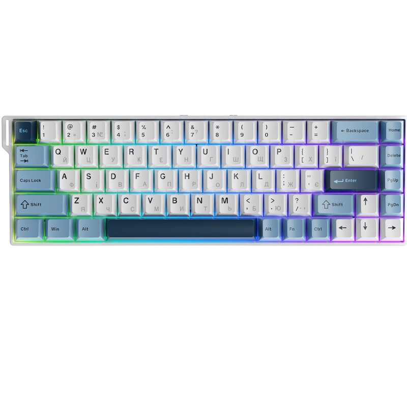 Клавіатура Ajazz AK680 V2 Ice Island Magnetic Switch Gray/Black (AK680-V2-I-GB)