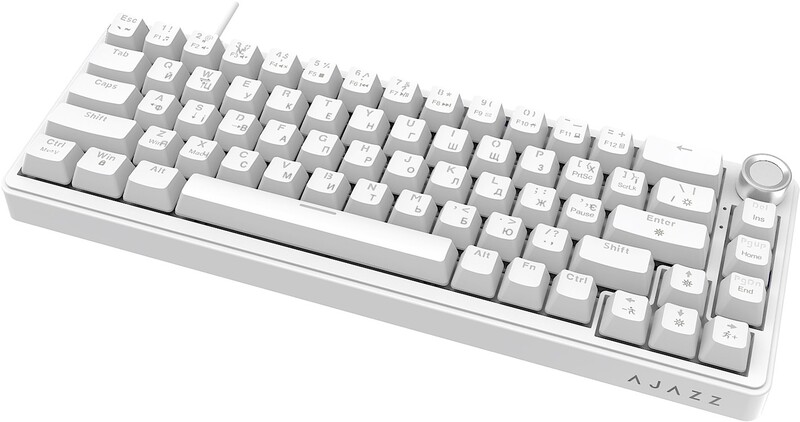 Клавиатура Ajazz AK690 Peach Mist Switch White (AK690-PM-W)