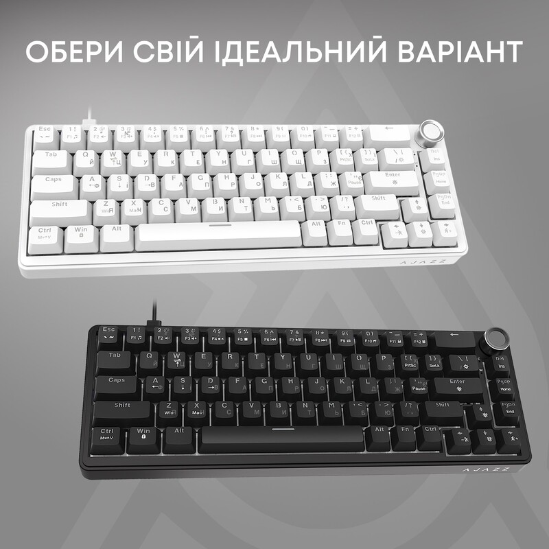 Клавіатура Ajazz AK690 Peach Mist Switch Black (AK690-PM-B)