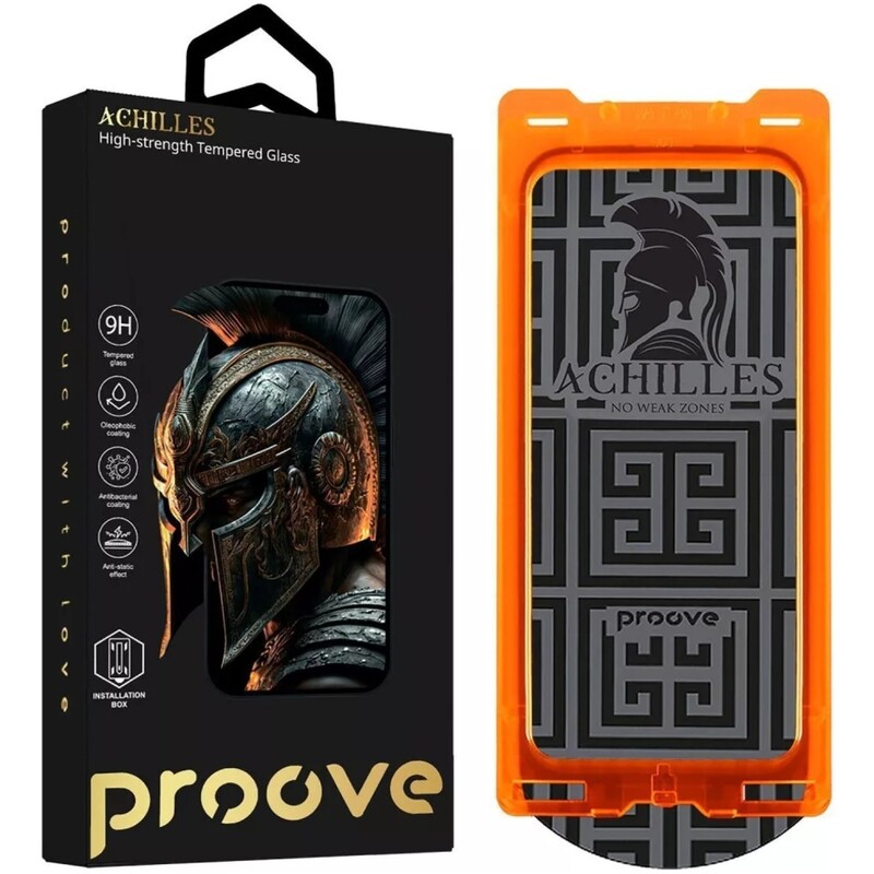 Защитное стекло Proove Achilles Installation Box для iPhone 14 Pro/15/16 Black (PGPAIB160001)