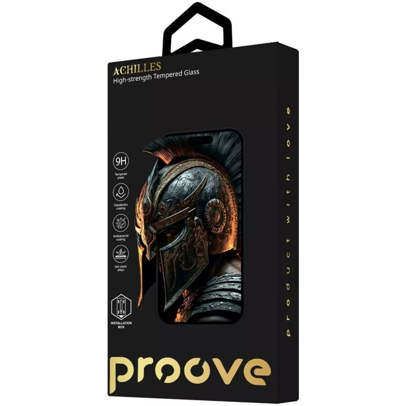 Защитное стекло Proove Achilles Installation Box для iPhone 14 Pro/15/16 Black (PGPAIB160001)
