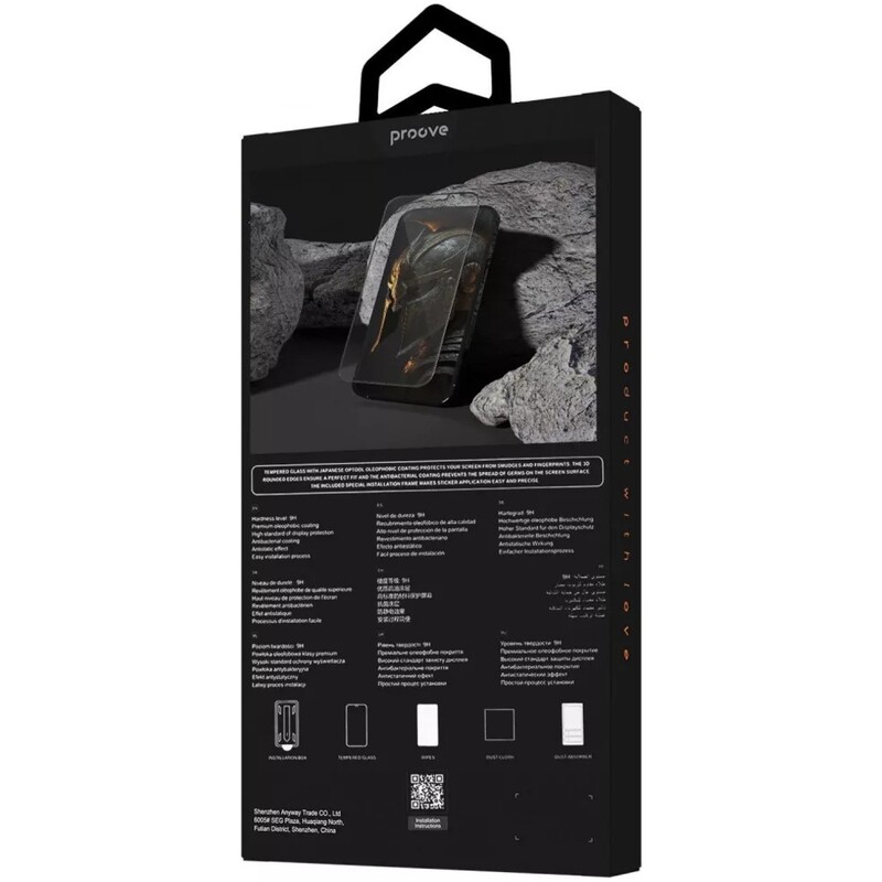 Захисне скло Proove Achilles Installation Box для iPhone 15 Pro Black (PGPAIB15P001)