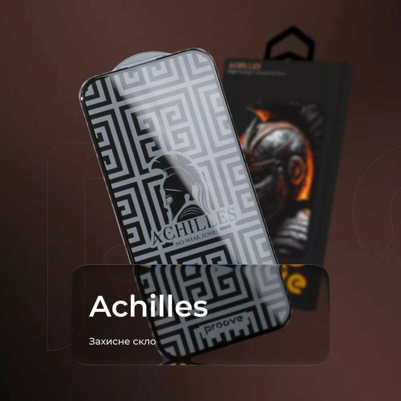 Защитное стекло Proove Achilles для iPhone 12 Pro Max Black (PGPAIP12PM01)