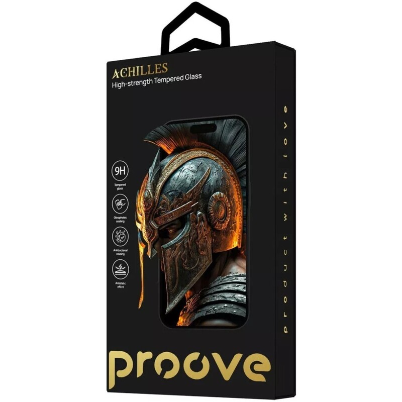 Защитное стекло Proove Achilles для iPhone 13 Pro Max/14 Plus Black (PGPAIP14PL01)