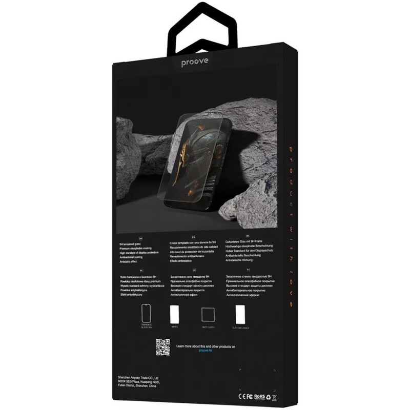 Защитное стекло Proove Achilles для iPhone 17 Air Black (PGPAIP17A001)