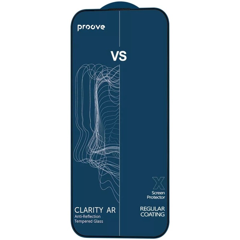 Захисне скло Proove Clarity AR VS version для iPhone 14 Pro/15/16 Black (61946)