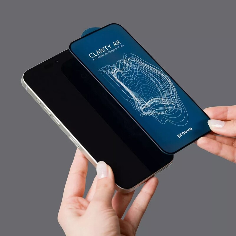 Захисне скло Proove Clarity AR для iPhone 14 Pro Max/15 Plus/16 Plus Black (PGCARI14PM01)