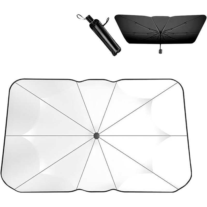Сонцезахисна парасолька для автомобіля PRC SunShield Black (57231)