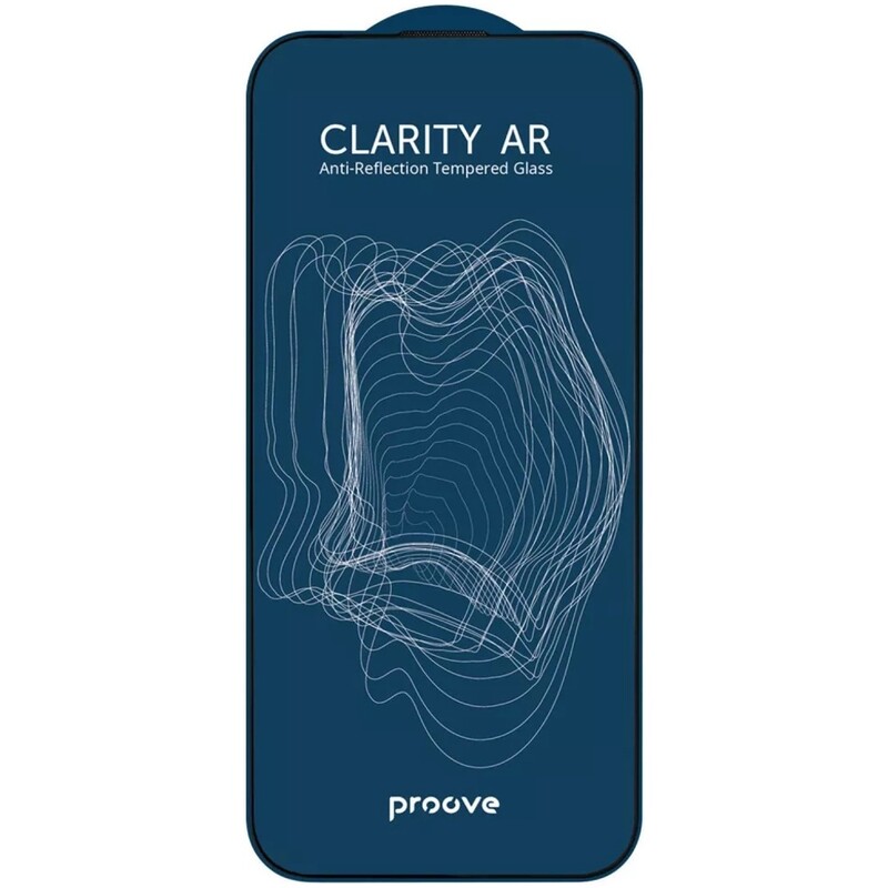 Защитное стекло Proove Clarity AR для iPhone 15 Pro Black (PGCARI15P001)