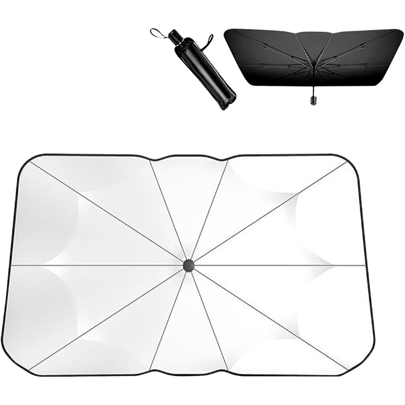 Сонцезахисна парасолька для автомобіля PRC SunShield Black (57232)