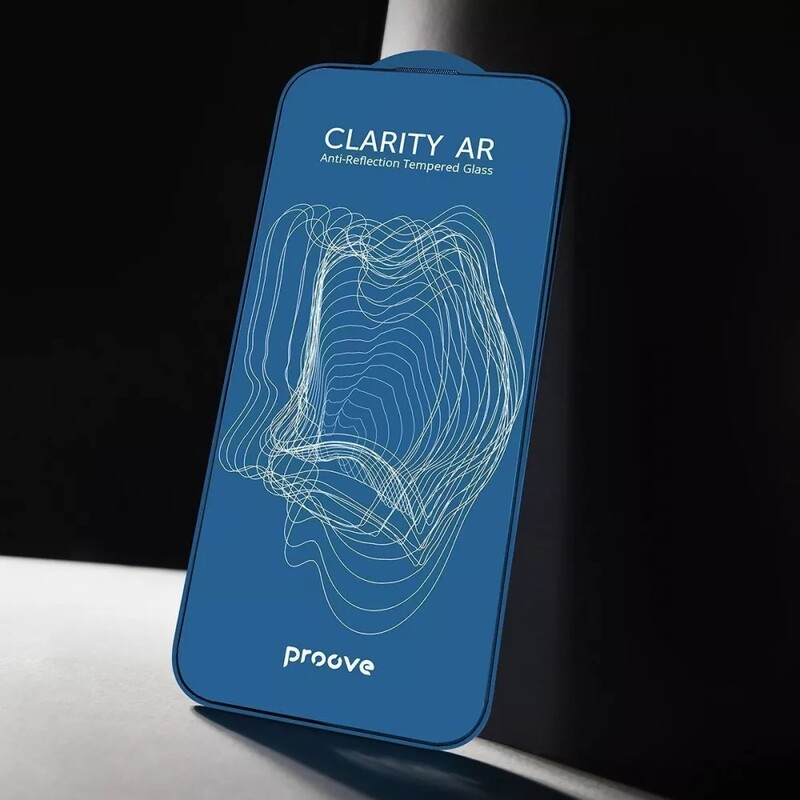 Защитное стекло Proove Clarity AR для iPhone 15 Pro Max Black (PGCARI15PM01)