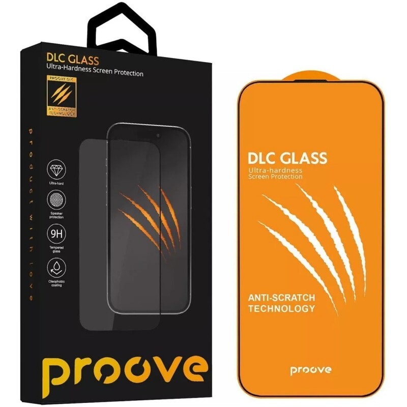 Защитное стекло Proove DLC для iPhone 14 Pro Max/15 Plus/16 Plus Black (PGDLCI14PM01)