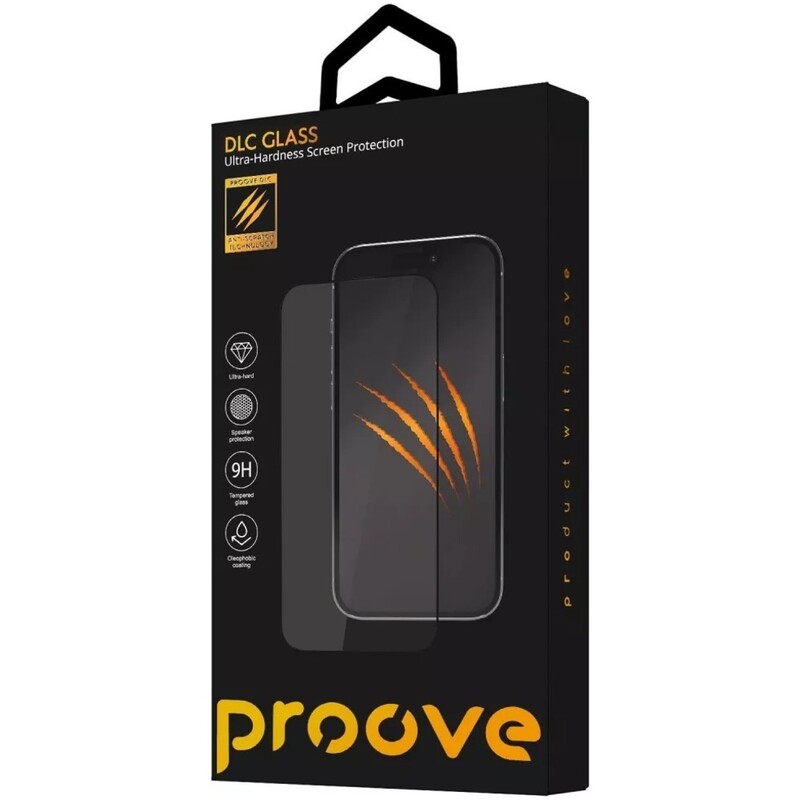 Защитное стекло Proove DLC для iPhone 14 Pro Max/15 Plus/16 Plus Black (PGDLCI14PM01)