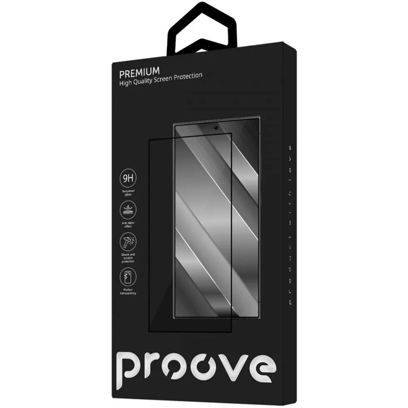 Защитное стекло Proove Premium для Samsung Galaxy S24 Ultra Black (PGPPMSS24U01)