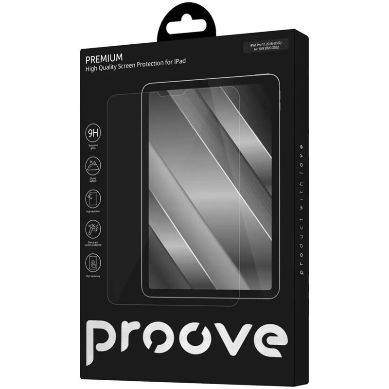 Защитное стекло Proove Premium для iPad Pro 11 2018-2022/Air 10.9 2020-2022 Transparent (PGPPFIA10900)