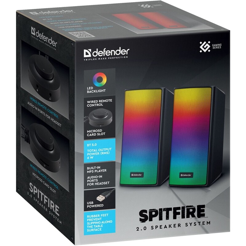Акустична система Defender Spitfire Black (65047)