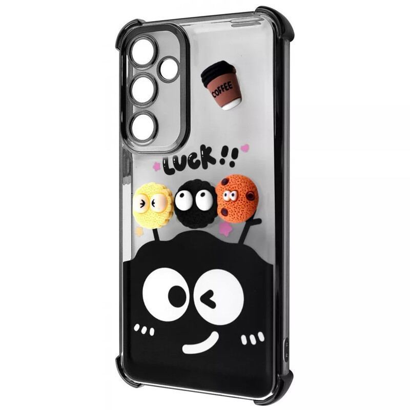 Чeхол-накладка Wave Winkie для Samsung Galaxy A35 Black Splash (2003000262391)