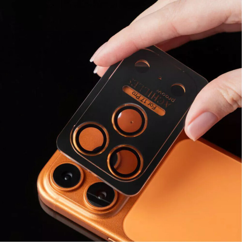 Защитное стекло Proove Achilles Full Metal для камеры iPhone 17 Pro Max Cosmic Orange (CPPAFM17PM30)