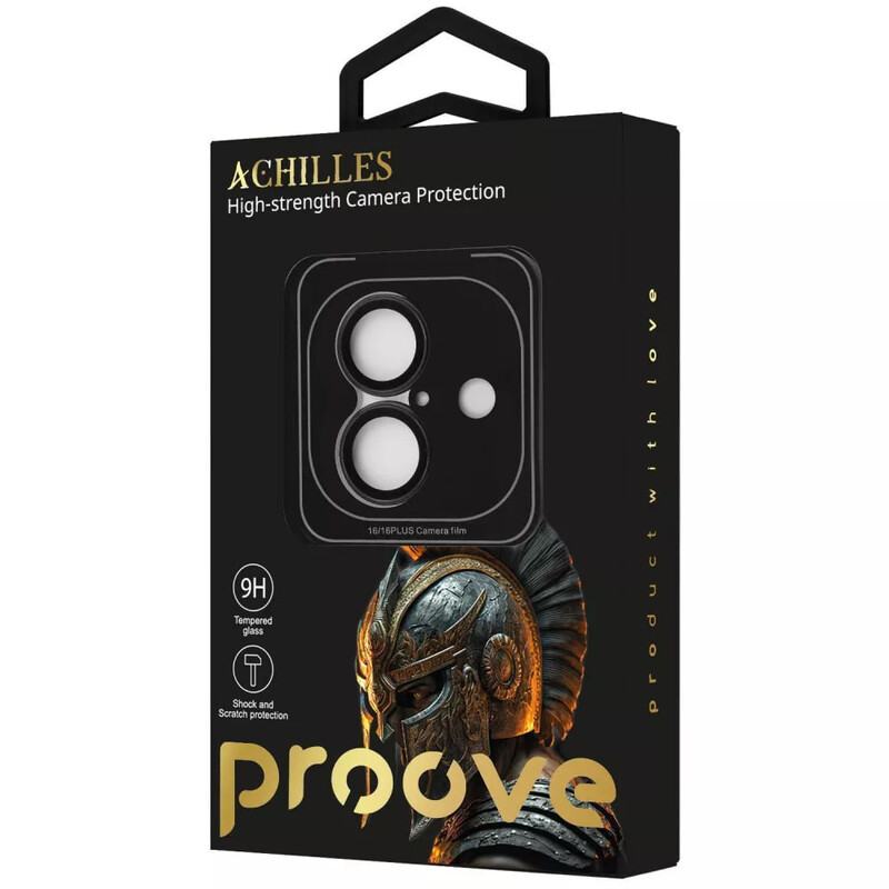 Защитное стекло Proove Achilles для камеры iPhone 16/16 Plus Blue (CPPAIP16PL08)