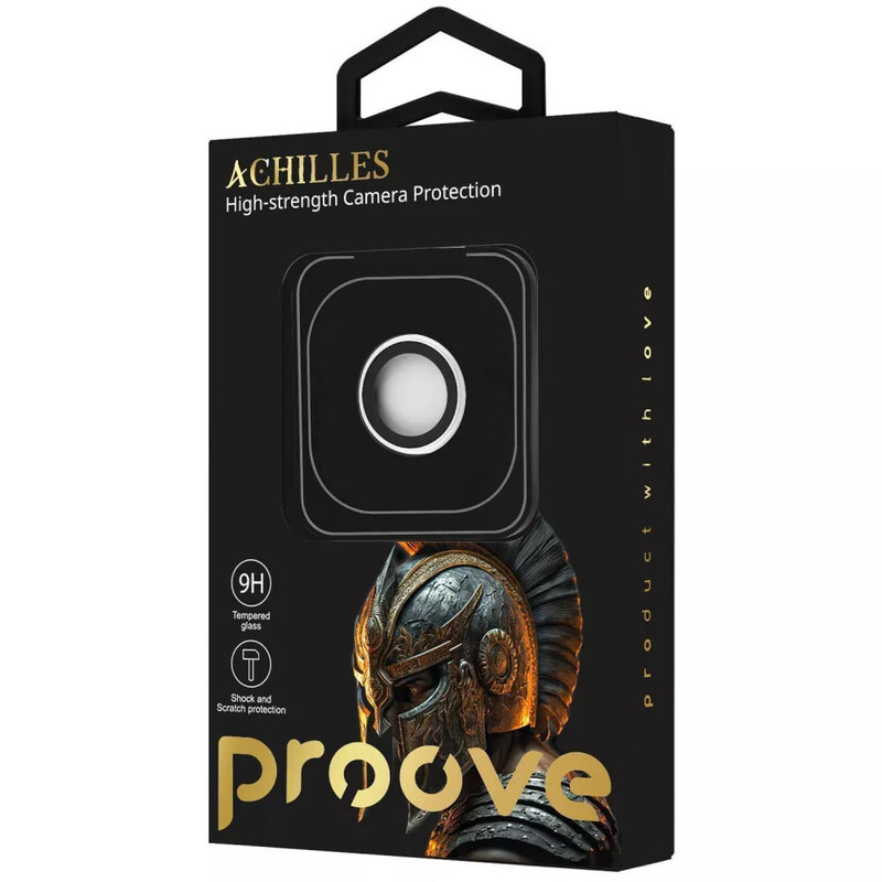 Защитное стекло Proove Achilles для камеры iPhone 16e/17e Black (CPPAIP17E001)