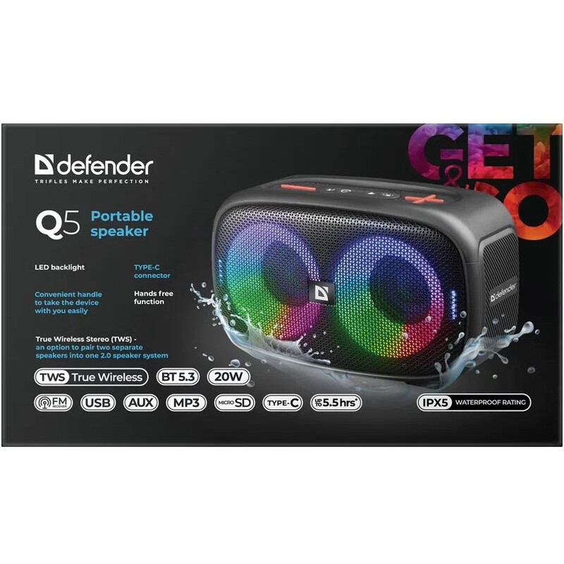 Акустическая система Defender Q5 Black (65305)