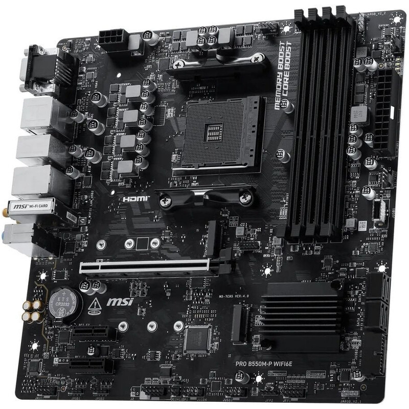 Материнська плата MSI Pro B550M-P WiFi6E Socket AM4