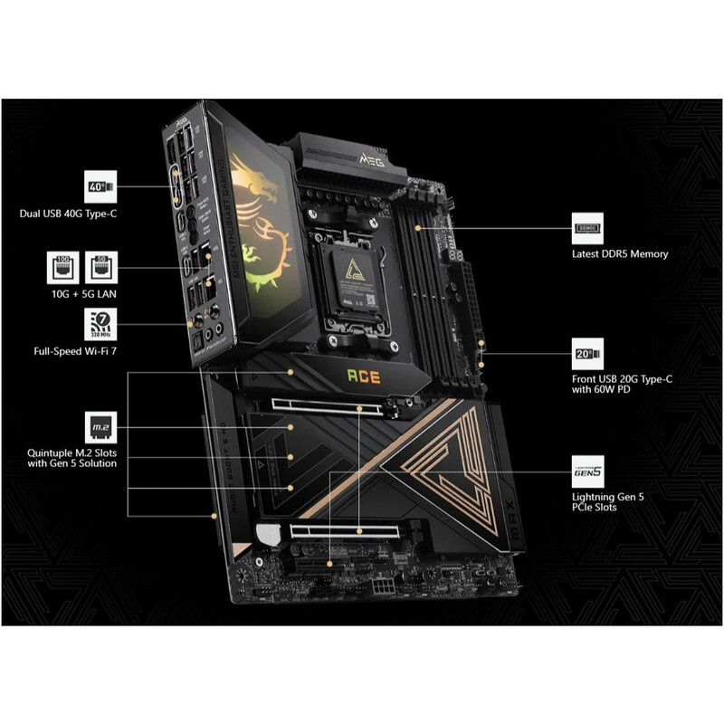 Материнська плата MSI MEG X870E Ace Max Socket AM5