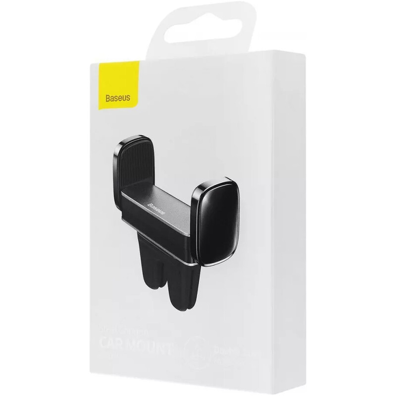 Держатель автомобильный для смартфона Baseus Steel Cannon Air Outlet Car Mount Black (SUGP-01)