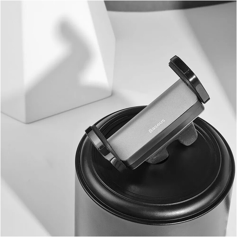Держатель автомобильный для смартфона Baseus Steel Cannon Air Outlet Car Mount Black (SUGP-01)