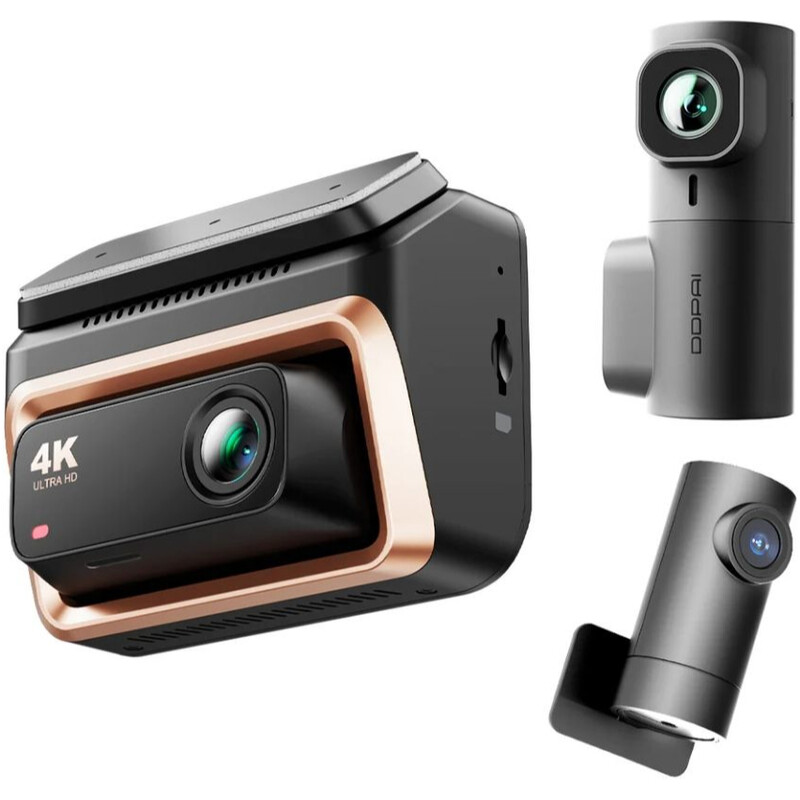 Відеореєстратор DDPai Dashcam Z60 Pro + камера заднього виду + камера салону (6934915208395)