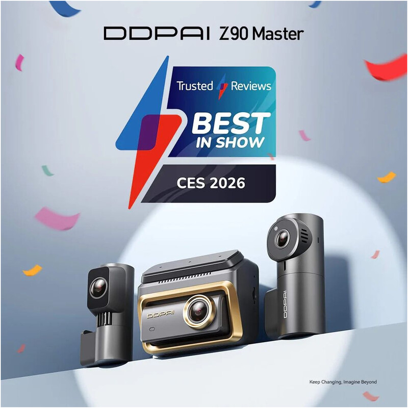 Відеореєстратор DDPai Dashcam Z90 + камера заднього виду (6934915205820)