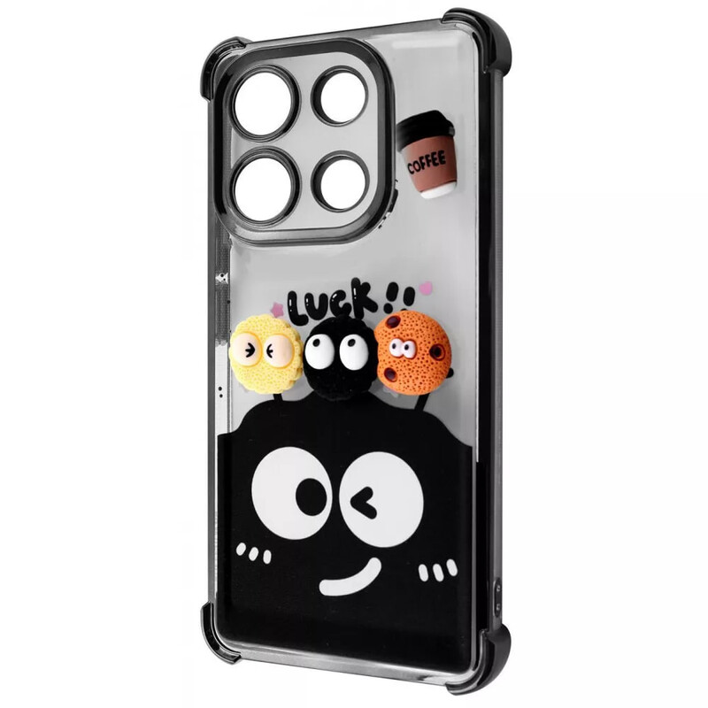 Чохол-накладка Wave Winkie для Xiaomi Redmi Note 13 Pro 4G/Poco M6 Pro 4G/Redmi Note 14s Black Splash (2003000262506)
