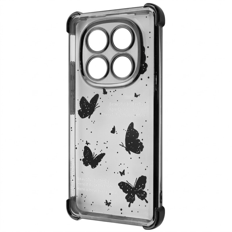 Чохол-накладка Wave Winkie для Xiaomi Redmi Note 14 Pro 4G Black Butterfly (2003000254532)