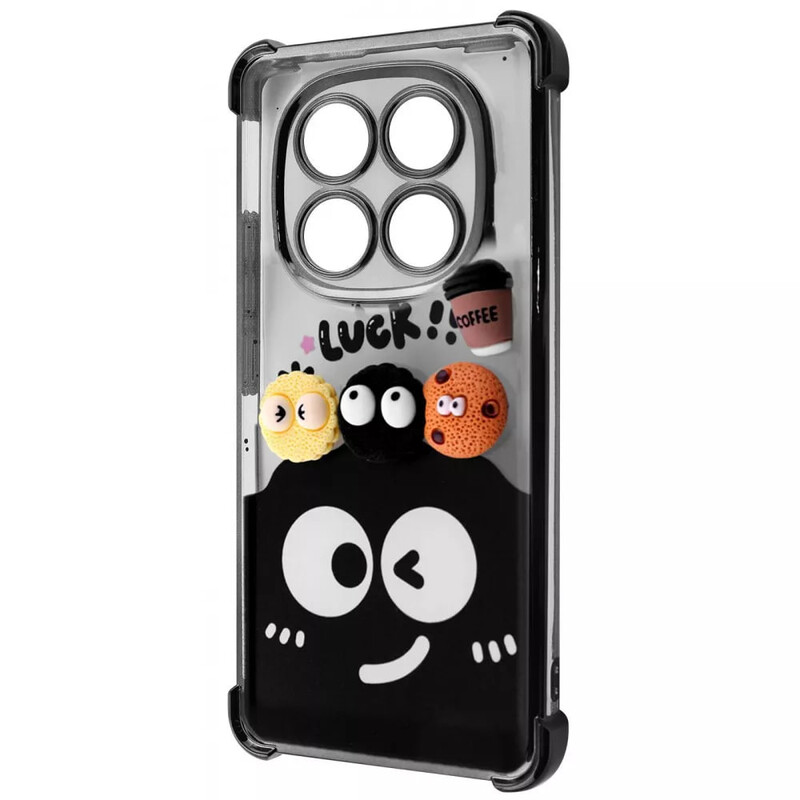 Чохол-накладка Wave Winkie для Xiaomi Redmi Note 14 Pro 5G/Poco X7 Black Splash (2003000262582)