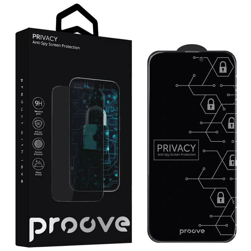 Захисне скло Proove Privacy для iPhone 12/12 Pro Black (PGPPRI12P001)